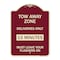 Signmission Tow Away Zone Deliveries 15 Minutes Must Leave Your Flashers On Alum Sign, 24" x 18", BU-1824-22803 A-DES-BU-1824-22803 - alternate 1